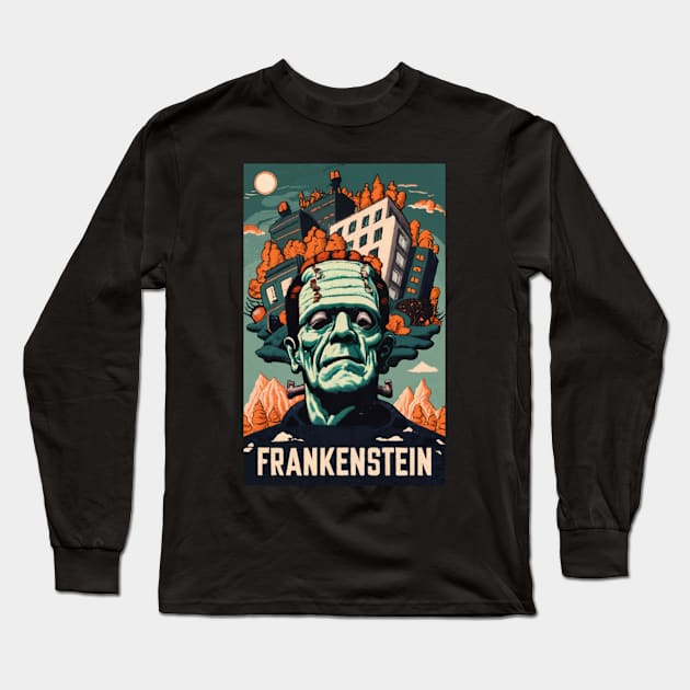 Frankenstein dream Long Sleeve T-Shirt by aknuckle